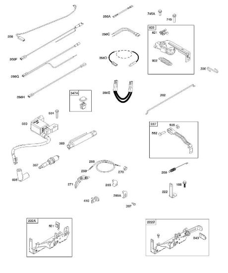 B - Armatura, elementi di comando, impianto elettrico, molla regolatore, candela di accensione B&S - 10 €¦ 104M0B-0123-H1 brand Stihl